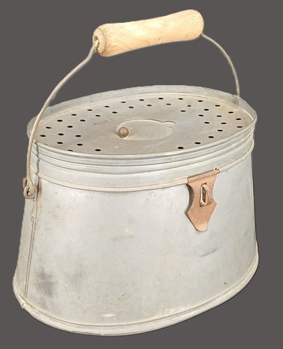Panier pêche zinc boite - panier,